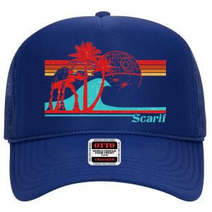 Retro Scarif Summer High Crown Mesh Back Trucker Hat