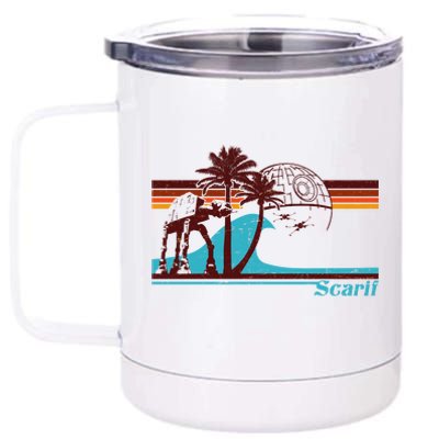 Retro Scarif Summer 12 oz Stainless Steel Tumbler Cup