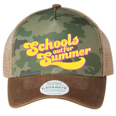 Retro School's Out For Summer Legacy Tie Dye Trucker Hat