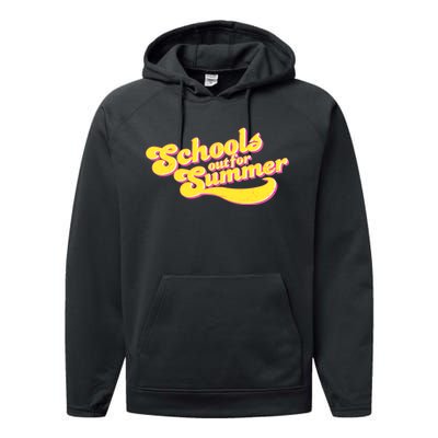 Retro School's Out For Summer Performance Fleece Hoodie