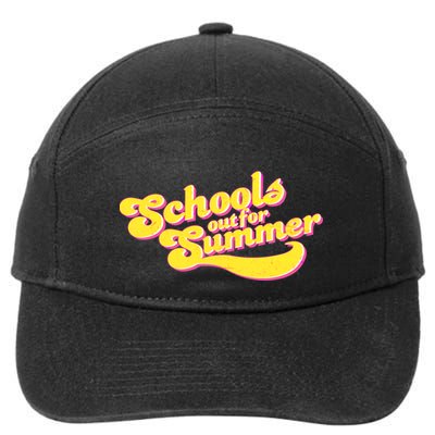 Retro School's Out For Summer 7-Panel Snapback Hat