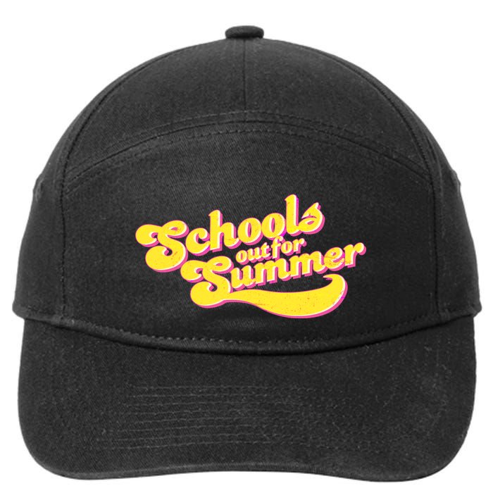 Retro School's Out For Summer 7-Panel Snapback Hat