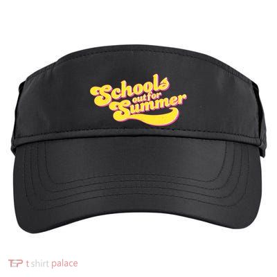 Retro School's Out For Summer Adult Drive Performance Visor