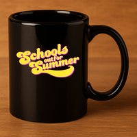 Retro School's Out For Summer 11oz C Handle Ceramic Mug