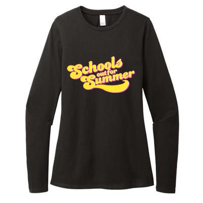 Retro School's Out For Summer Womens CVC Long Sleeve Shirt