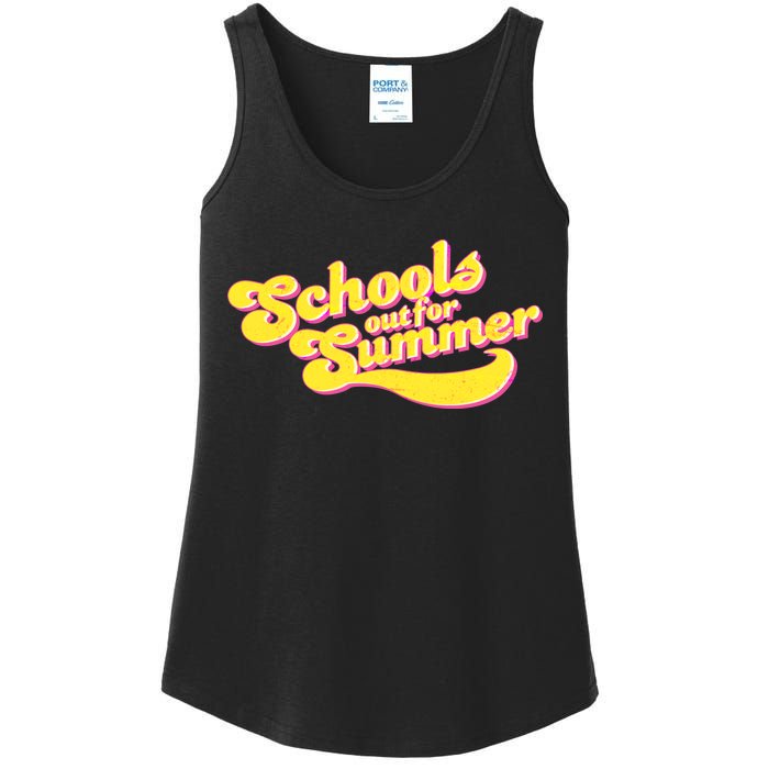 Retro School's Out For Summer Ladies Essential Tank