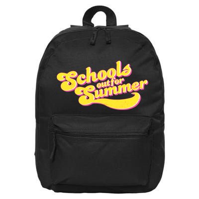 Retro School's Out For Summer 16 in Basic Backpack