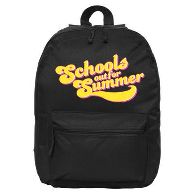 Retro School's Out For Summer 16 in Basic Backpack