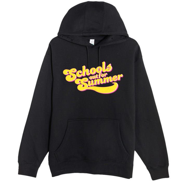 Retro School's Out For Summer Premium Pullover Hoodie