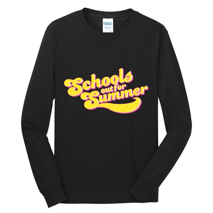 Retro School's Out For Summer Tall Long Sleeve T-Shirt
