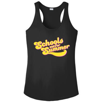 Retro School's Out For Summer Ladies PosiCharge Competitor Racerback Tank