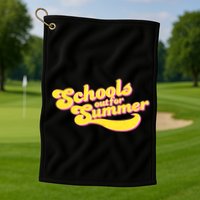Retro School's Out For Summer Golf Towel