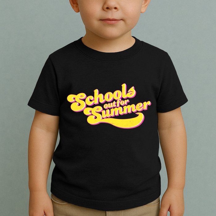 Retro School's Out For Summer Toddler T-Shirt