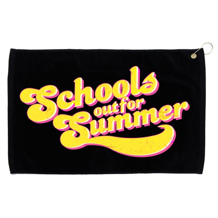 Retro School's Out For Summer Grommeted Golf Towel