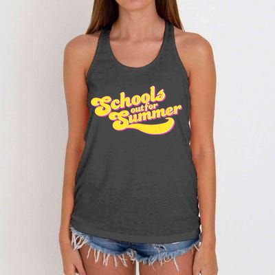 Retro School's Out For Summer Women's Knotted Racerback Tank