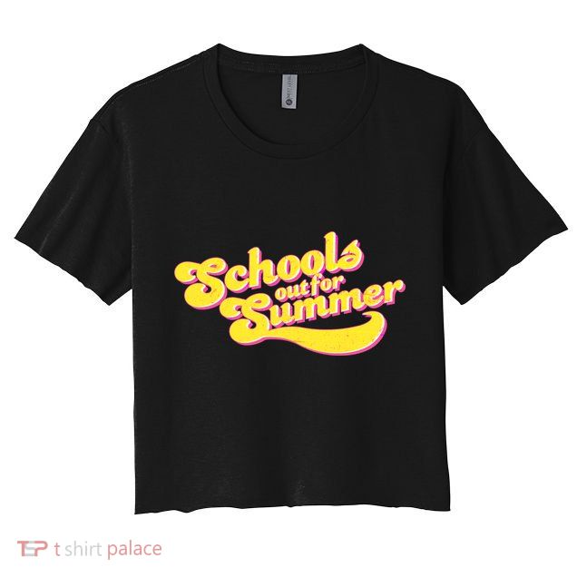 Retro School's Out For Summer Crop Top