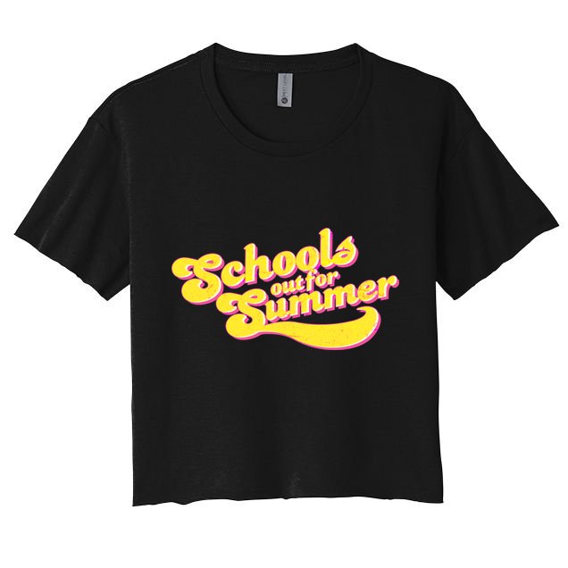 Retro School's Out For Summer Crop Top