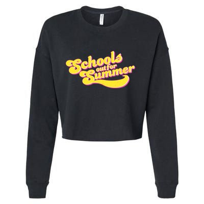 Retro School's Out For Summer Cropped Pullover Crew