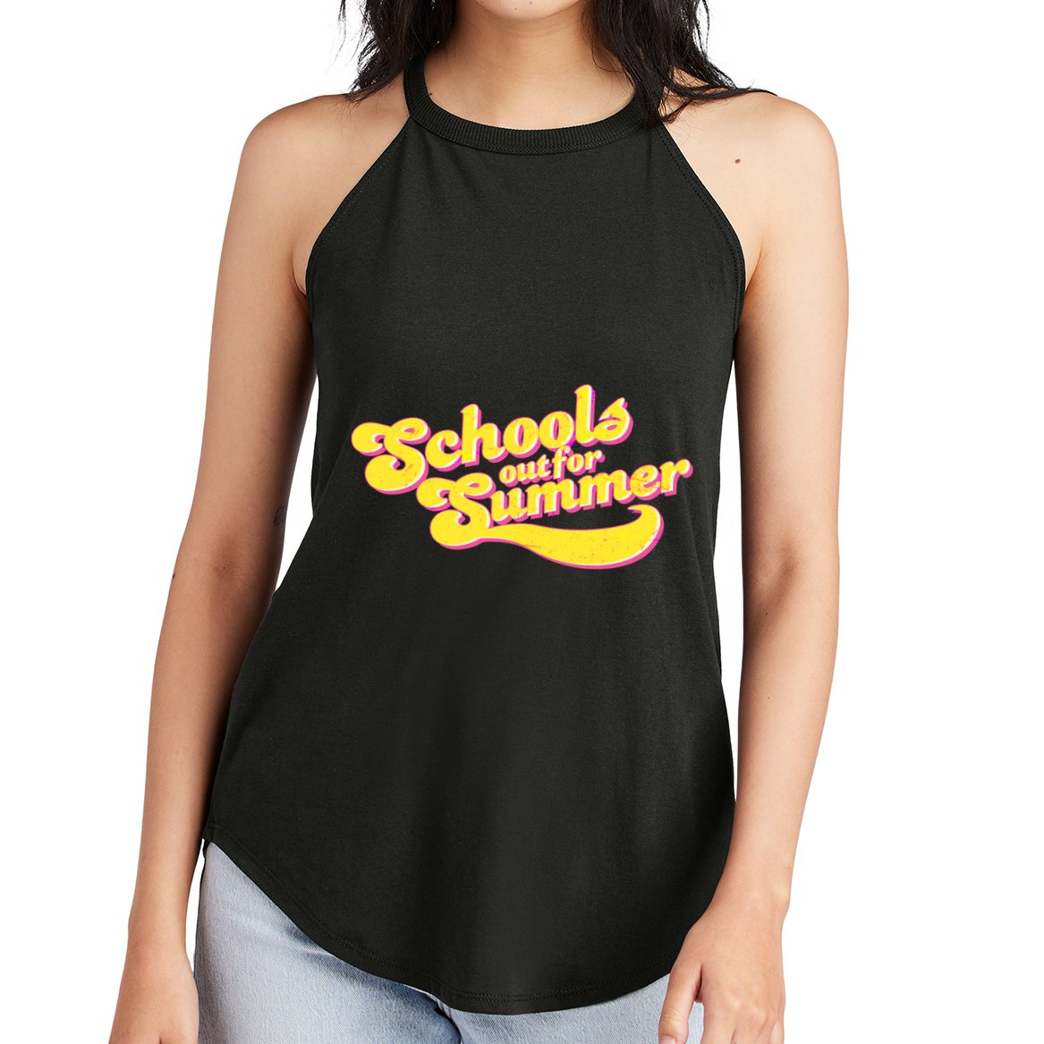 Retro School's Out For Summer Women's Perfect Tri Rocker Tank