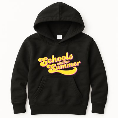 Retro School's Out For Summer Kids Hoodie