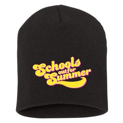 Retro School's Out For Summer Short Acrylic Beanie
