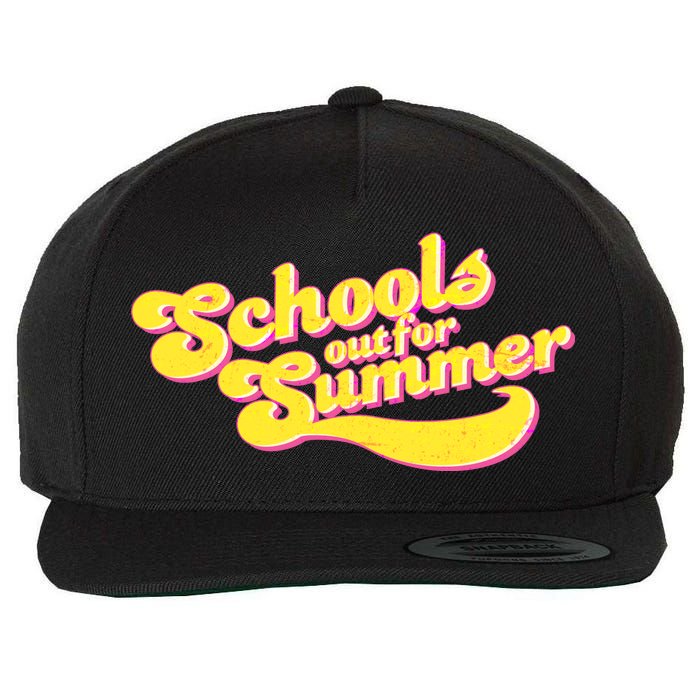 Retro School's Out For Summer Wool Snapback Cap