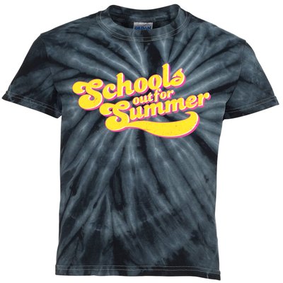 Retro School's Out For Summer Kids Tie-Dye T-Shirt