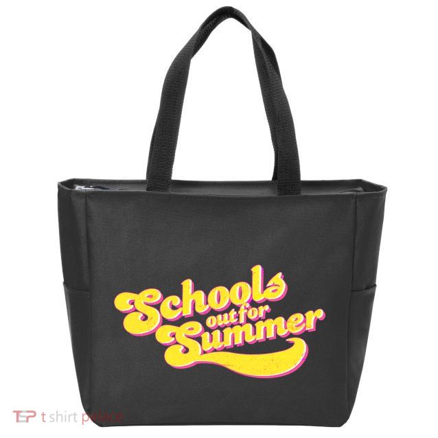 Retro School's Out For Summer Zip Tote Bag