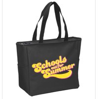 Retro School's Out For Summer Zip Tote Bag