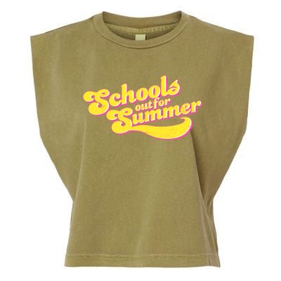 Retro School's Out For Summer Garment-Dyed Women's Muscle Tee