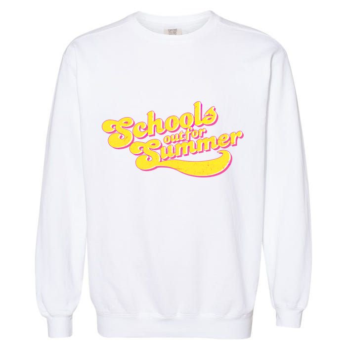 Retro School's Out For Summer Garment-Dyed Sweatshirt