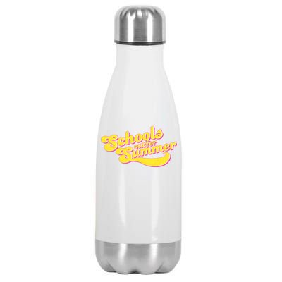 Retro School's Out For Summer Stainless Steel Insulated Water Bottle