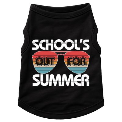 Retro School's Out For Summer Aviator Sunglasses Doggie Tank