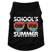 Retro School's Out For Summer Aviator Sunglasses Doggie Tank