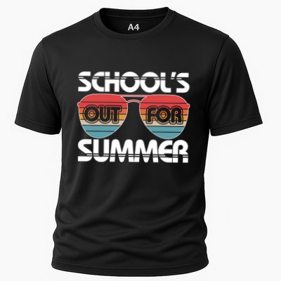 Retro School's Out For Summer Aviator Sunglasses Performance Shirt