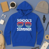 Retro School's Out For Summer Aviator Sunglasses Hoodie