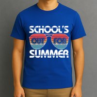 Retro School's Out For Summer Aviator Sunglasses T-Shirt