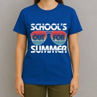 Retro School's Out For Summer Aviator Sunglasses T-Shirt