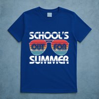Retro School's Out For Summer Aviator Sunglasses T-Shirt