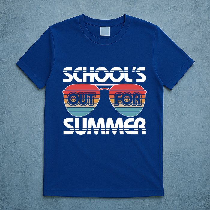 Retro School's Out For Summer Aviator Sunglasses T-Shirt