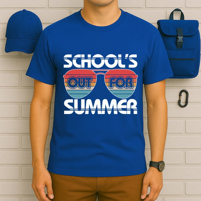 Retro School's Out For Summer Aviator Sunglasses T-Shirt