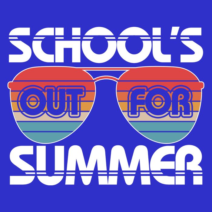 Retro School's Out For Summer Aviator Sunglasses T-Shirt