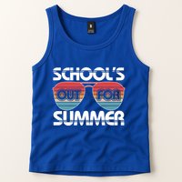 Retro School's Out For Summer Aviator Sunglasses Tank Top