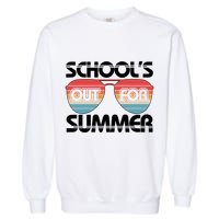 Retro School's Out For Summer Aviator Sunglasses Garment-Dyed Sweatshirt