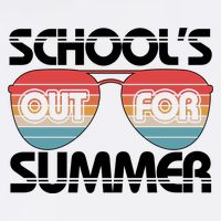 Retro School's Out For Summer Aviator Sunglasses Garment-Dyed Sweatshirt