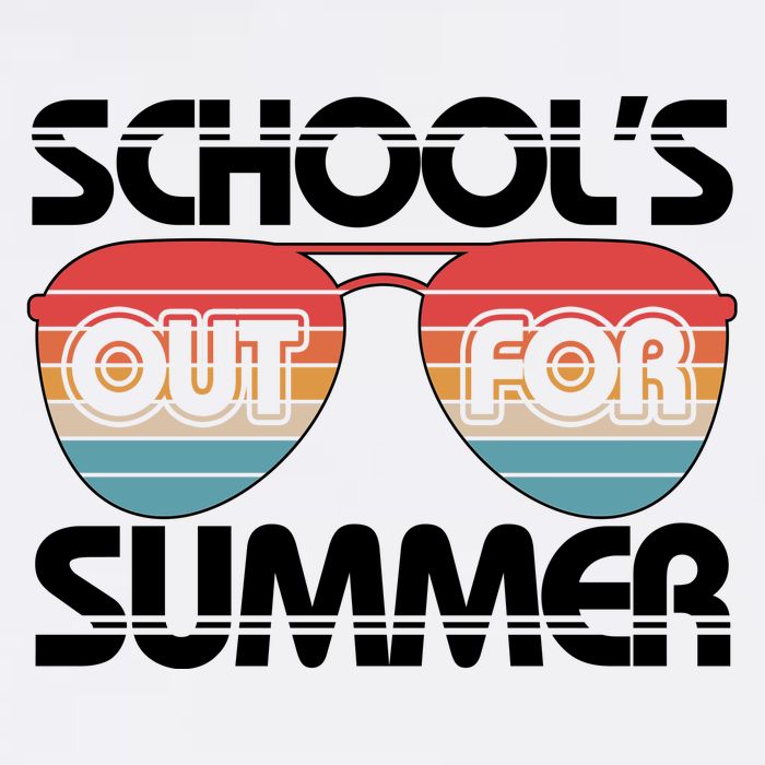 Retro School's Out For Summer Aviator Sunglasses Garment-Dyed Sweatshirt