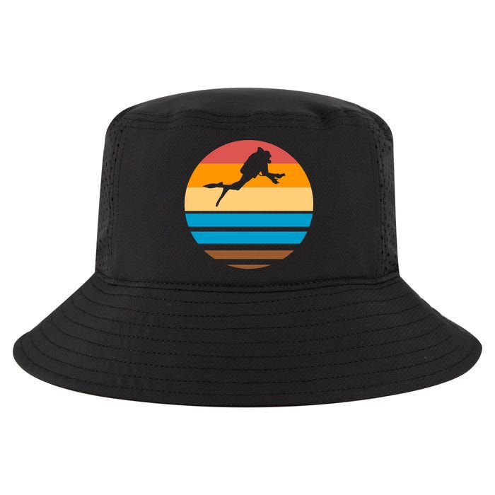 Retro Scuba Diving Cool Comfort Performance Bucket Hat