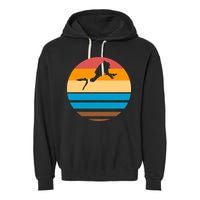 Retro Scuba Diving Garment-Dyed Fleece Hoodie