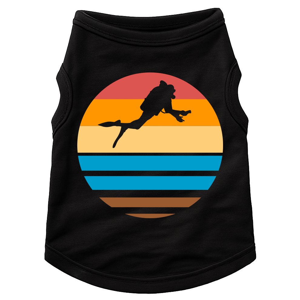 Retro Scuba Diving Doggie Tank