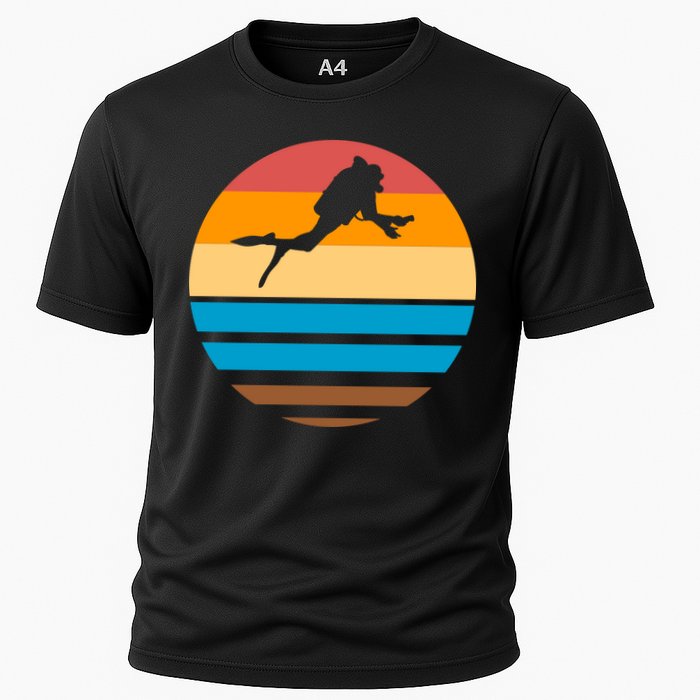 Retro Scuba Diving Performance Shirt